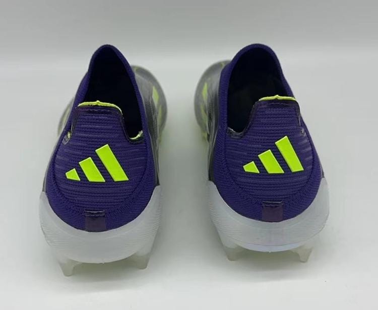 Chaussures adidas F50 lime sans lacets