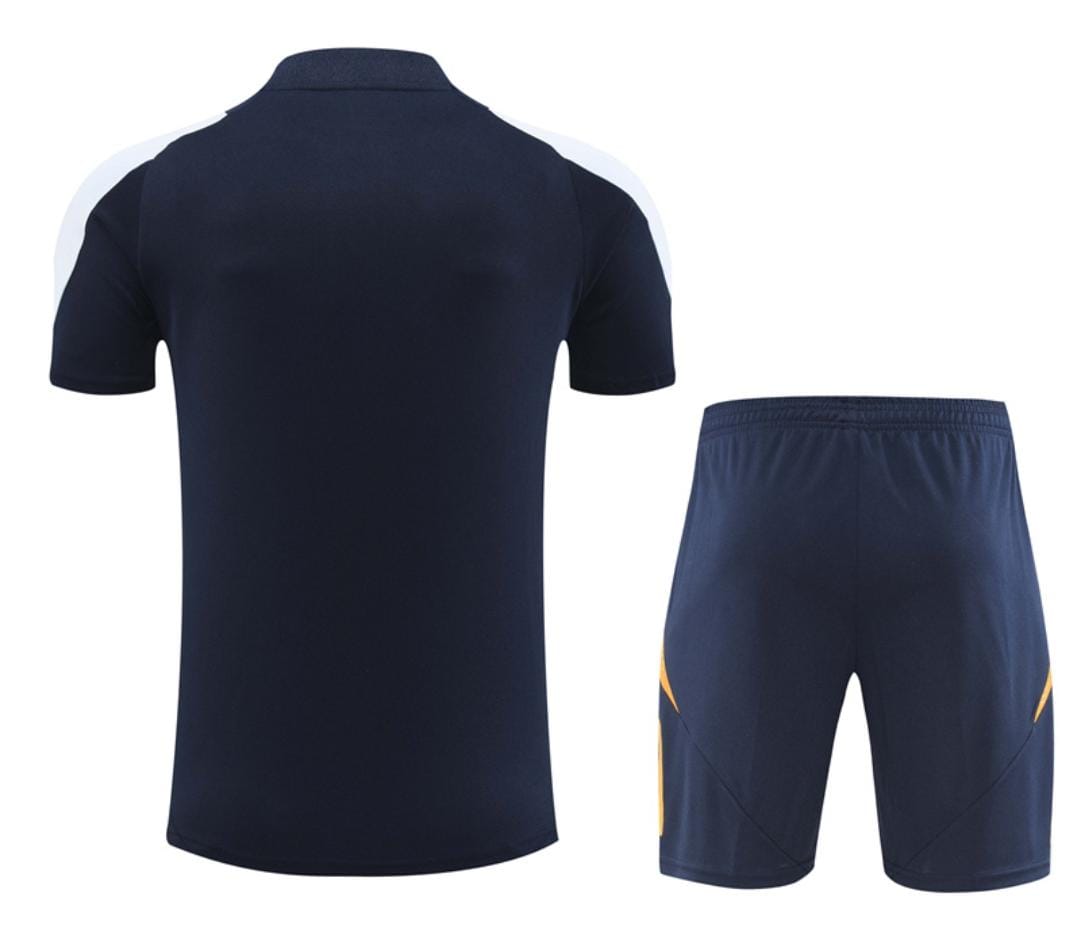 Ensemble Maillot + Short Real Madrid - Bleu Marine & Blanc