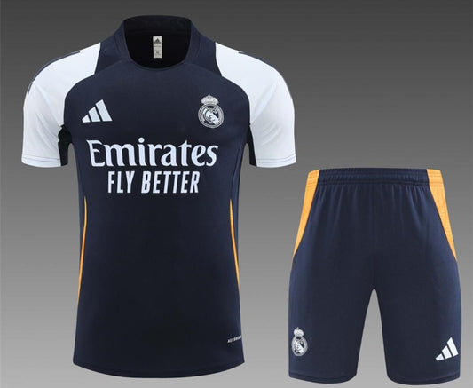 Ensemble Maillot + Short Real Madrid - Bleu Marine & Blanc