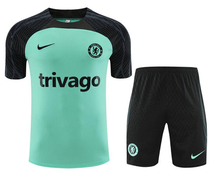 Ensemble Maillot + Short Chelsea - Vert Menthe & Noir