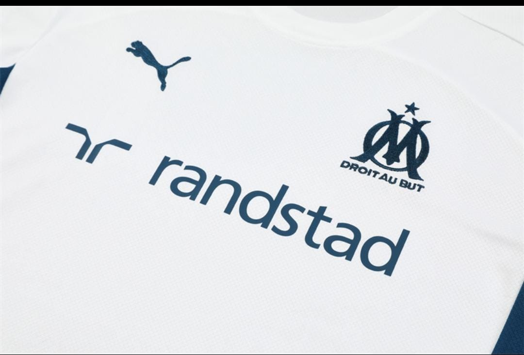 Ensemble Maillot + Short Olympique de Marseille - Blanc & Bleu