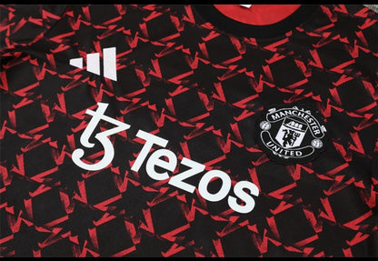 Ensemble Maillot + Short Manchester United - Noir & Rouge