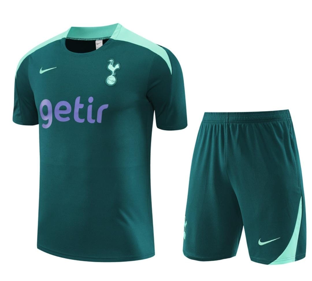 Ensemble Maillot + Short Tottenham Hotspur - Vert Foncé & Menthe